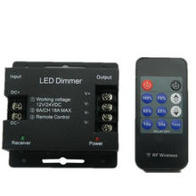 High quality iron shell RF 11 keys led dimmer PWM Dimmers DC 12V-24V 18A